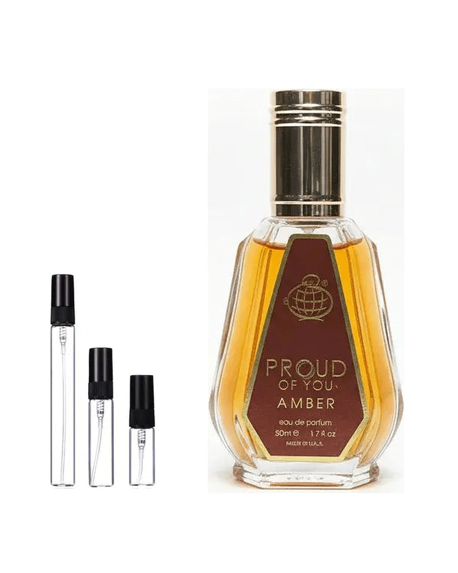 Fragrance World Proud Of You Amber Probe – Abfüllung im Glaszerstäuber (2, 5 oder 10 ml)