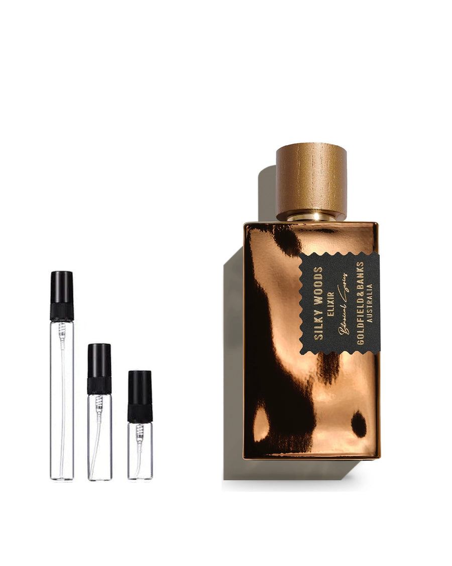 Goldfield & Banks Silky Woods Elixir Probe – Abfüllung im Glaszerstäuber (2, 5 oder 10 ml)
