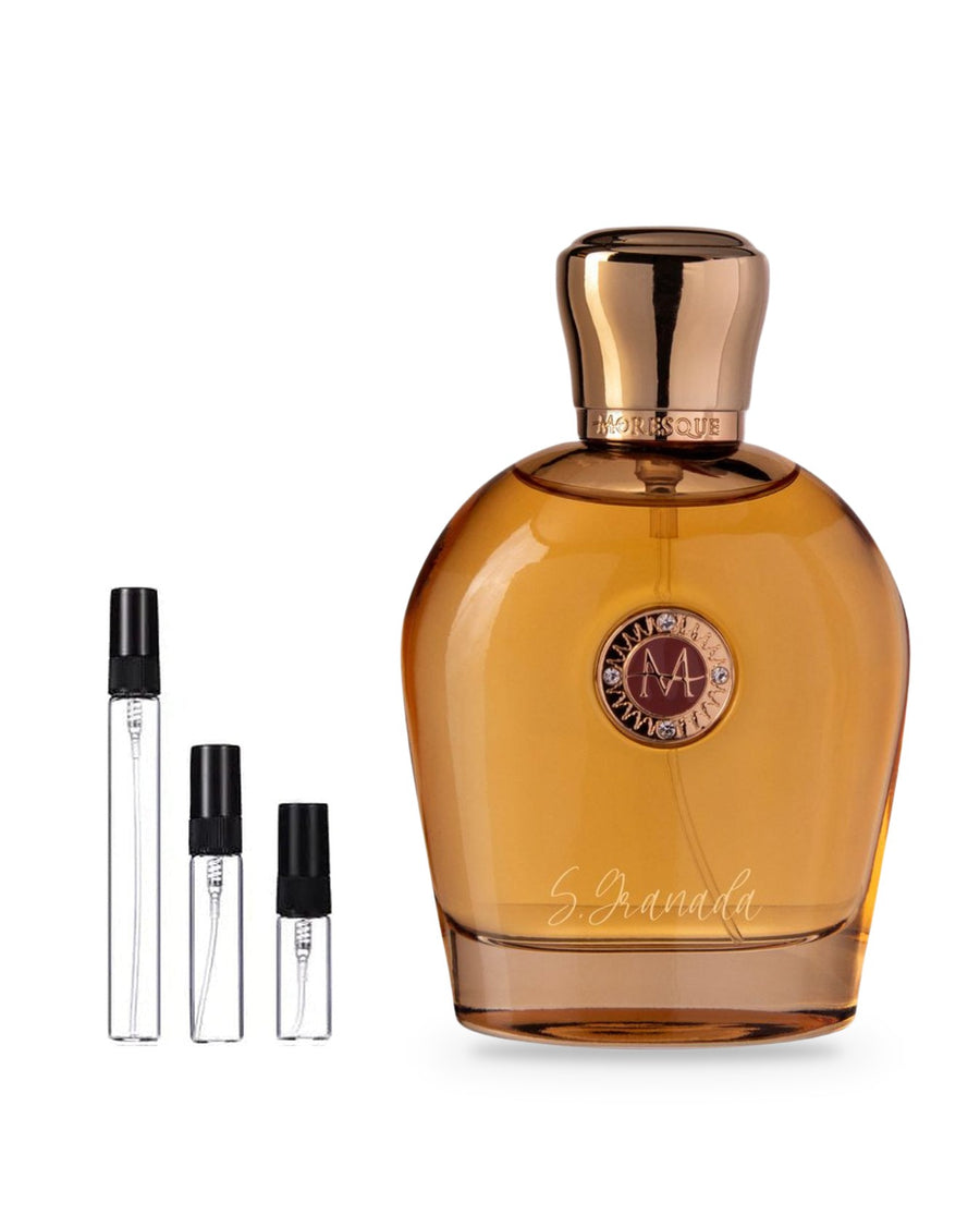 Moresque Sandal Granada Probe – Abfüllung im Glaszerstäuber (2, 5 oder 10 ml)
