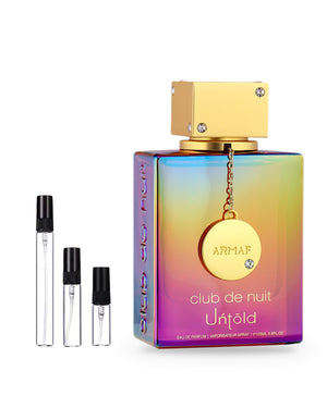 Armaf Club De Nuit Untold Probe – Abfüllung im Glaszerstäuber (2, 5 oder 10 ml)