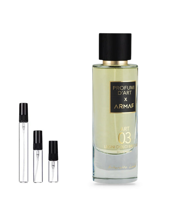 Armaf Profumi D'art 03 Legni Dolci Bruciati Probe – Abfüllung im Glaszerstäuber (2, 5 oder 10 ml)