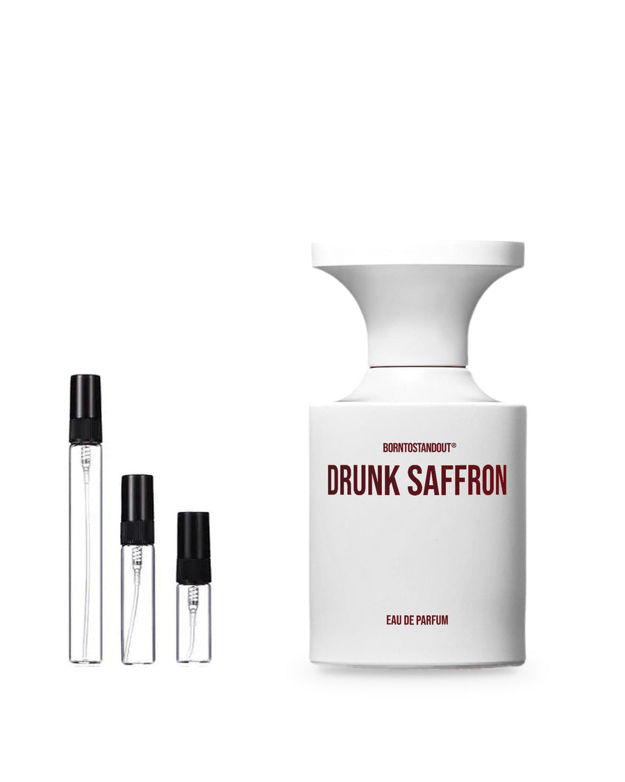 BORNTOSTANDOUT Drunk Saffron Probe – Abfüllung im Glaszerstäuber (2, 5 oder 10 ml)