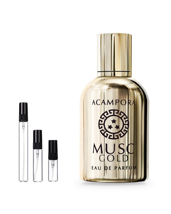 Bruno Acampora Musc Gold Probe – Abfüllung im Glaszerstäuber (2, 5 oder 10 ml)