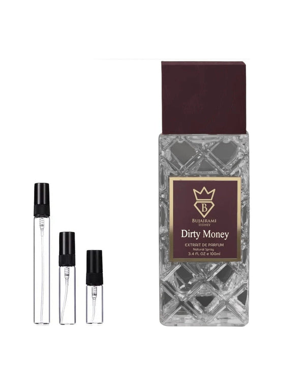 Bujairami Dirty Money Extrait Probe – Abfüllung im Glaszerstäuber (2, 5 oder 10 ml)