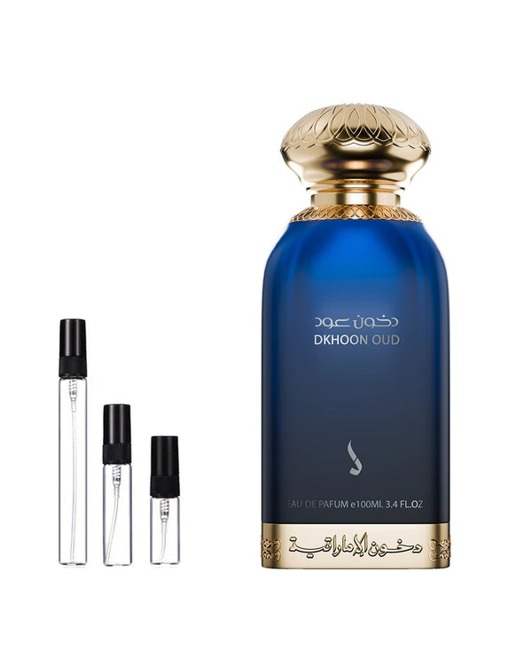 Dkhoon Emirates Oud Probe – Abfüllung im Glaszerstäuber (2, 5 oder 10 ml)