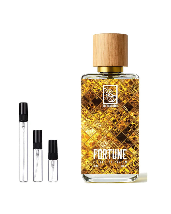 Dua Fragrances Dua Fortune Extrait Probe – Abfüllung im Glaszerstäuber (2, 5 oder 10 ml)