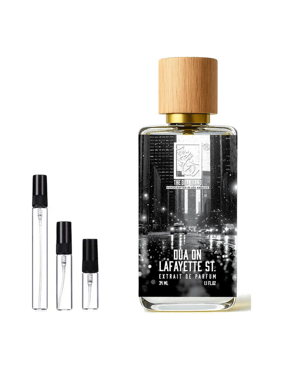 Dua Fragrances Dua on Lafayette St. Extrait Probe – Abfüllung im Glaszerstäuber (2, 5 oder 10 ml)