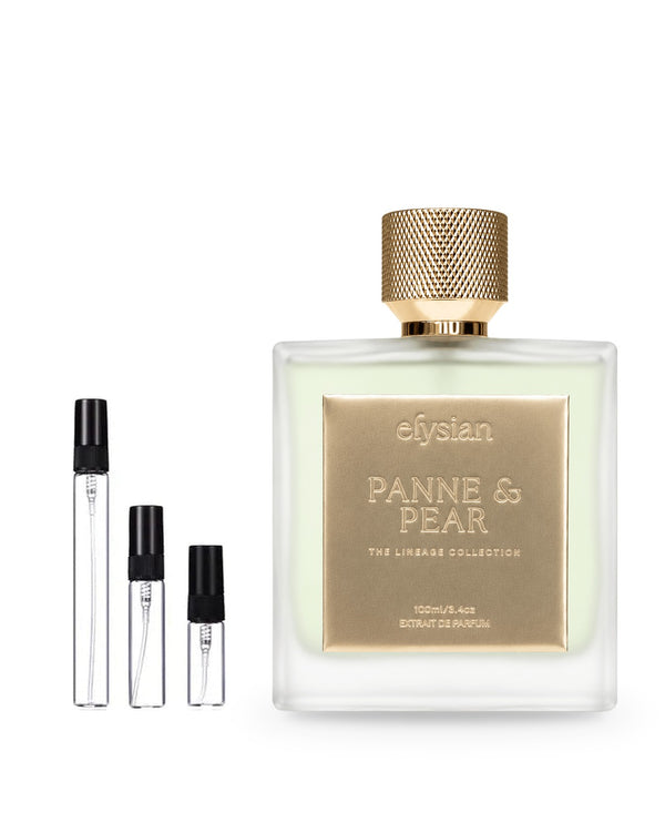 Elysian Panne & Pear Probe – Abfüllung im Glaszerstäuber (2, 5 oder 10 ml)