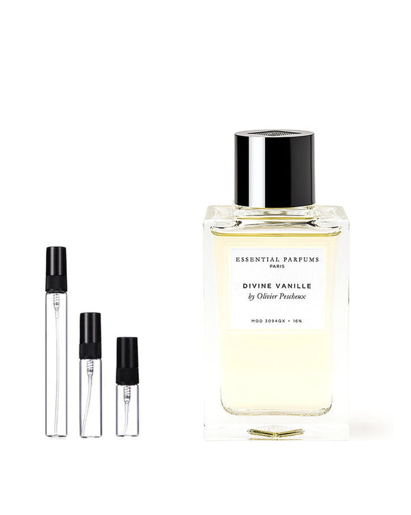 Essential Parfums Divine Vanille Eau de Parfum Probe – 2, 5 oder 10 ml Abfüllung im Glaszerstäuber