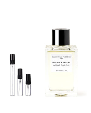 Essential Parfums Orange X Santal Eau de Parfum Probe – 2, 5 oder 10 ml Abfüllung im Glaszerstäuber