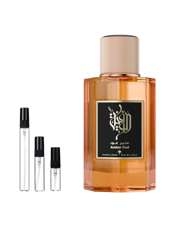 Ibraheem Al Qurashi Wafia Amber Oud Probe – Abfüllung im Glaszerstäuber (2, 5 oder 10 ml)