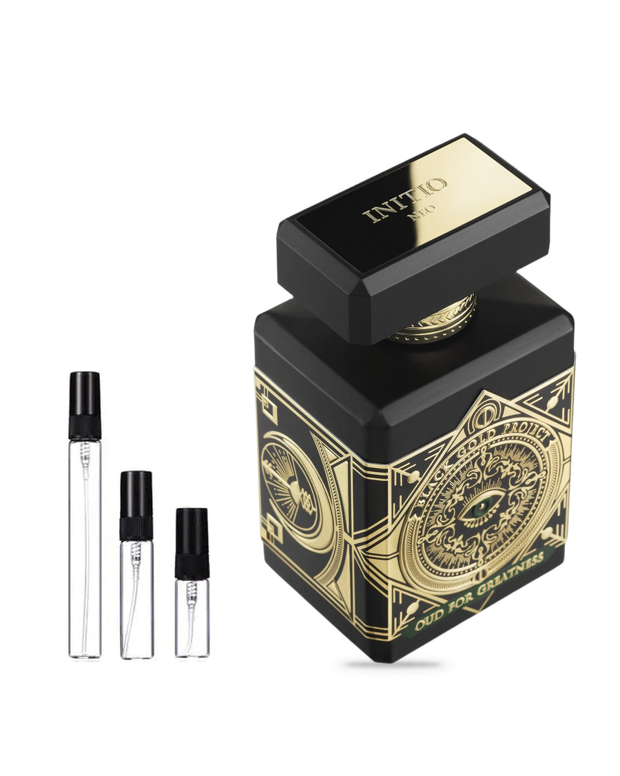 Initio Parfums Privés Oud For Greatness Neo Probe – Abfüllung im Glaszerstäuber (2, 5 oder 10 ml)