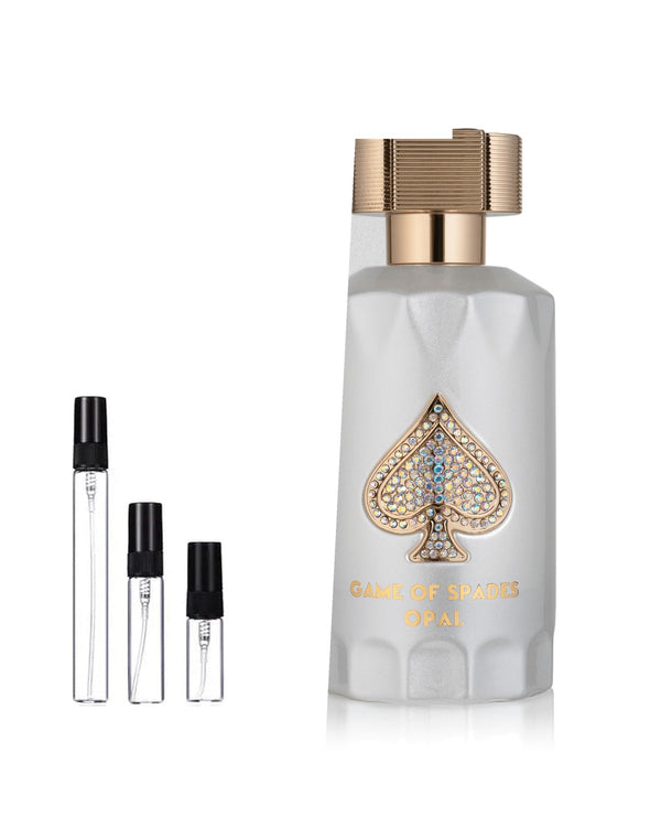 Jo Milano Paris Game of Spades Opal Extrait Probe – Abfüllung im Glaszerstäuber (2, 5 oder 10 ml)