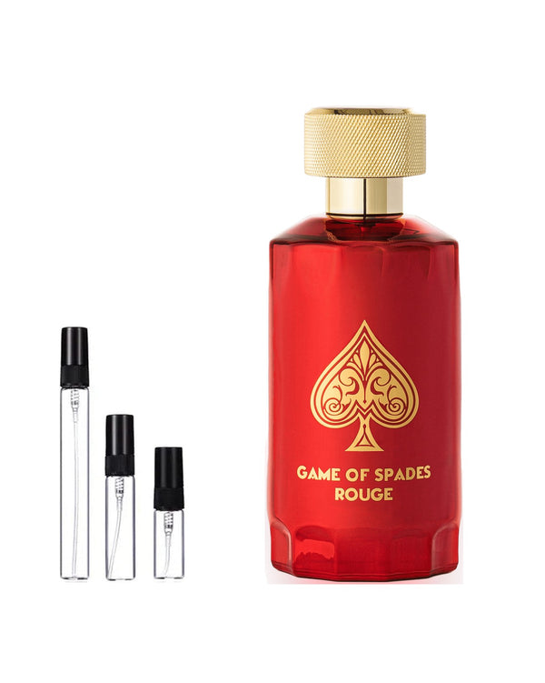 Jo Milano Paris Game of Spades Rouge Extrait Probe – Abfüllung im Glaszerstäuber (2, 5 oder 10 ml)