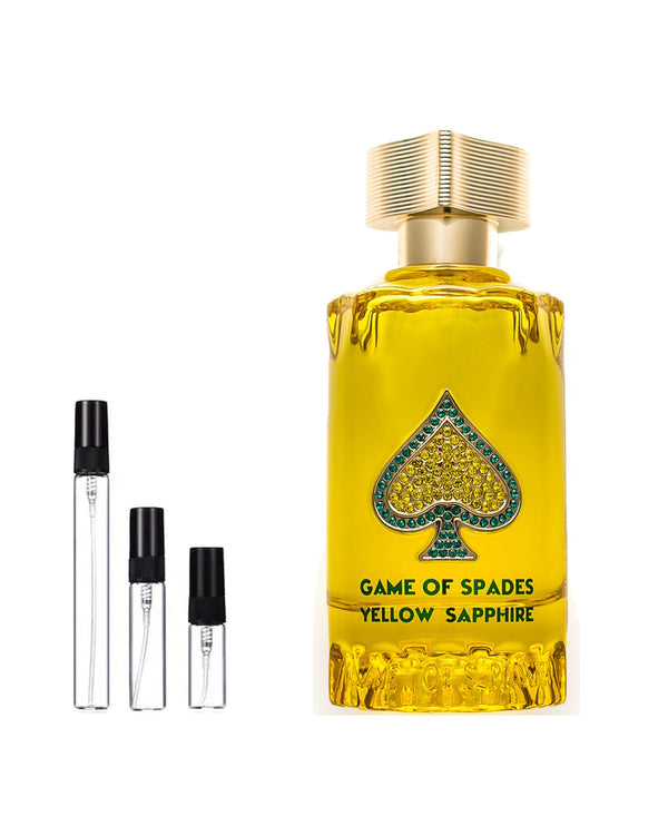 Jo Milano Paris Game of Spades Yellow Sapphire Extrait Probe – Abfüllung im Glaszerstäuber (2, 5 oder 10 ml)