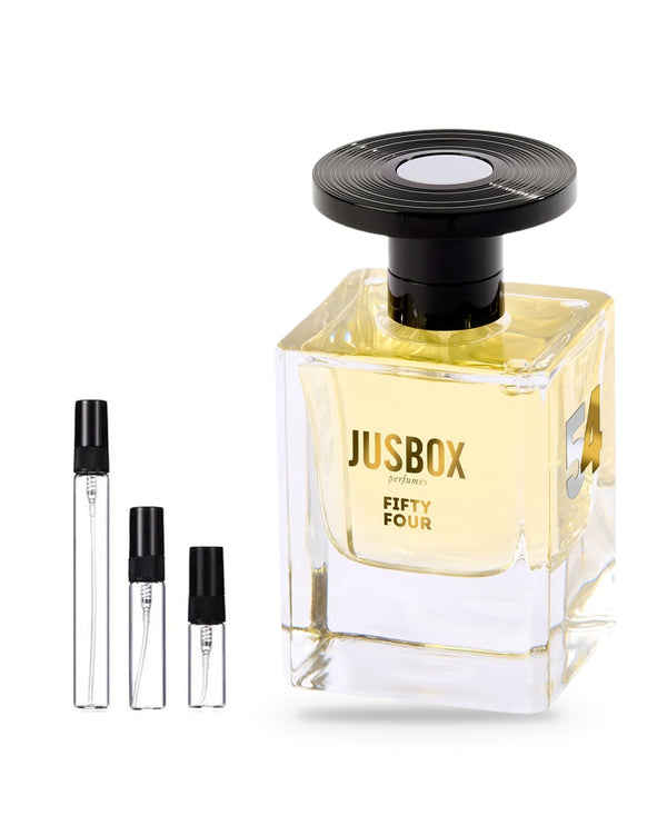 Jusbox Fifty Four Probe – Abfüllung im Glaszerstäuber (2, 5 oder 10 ml)