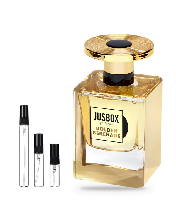 Jusbox Golden Serenade Probe – Abfüllung im Glaszerstäuber (2, 5 oder 10 ml)