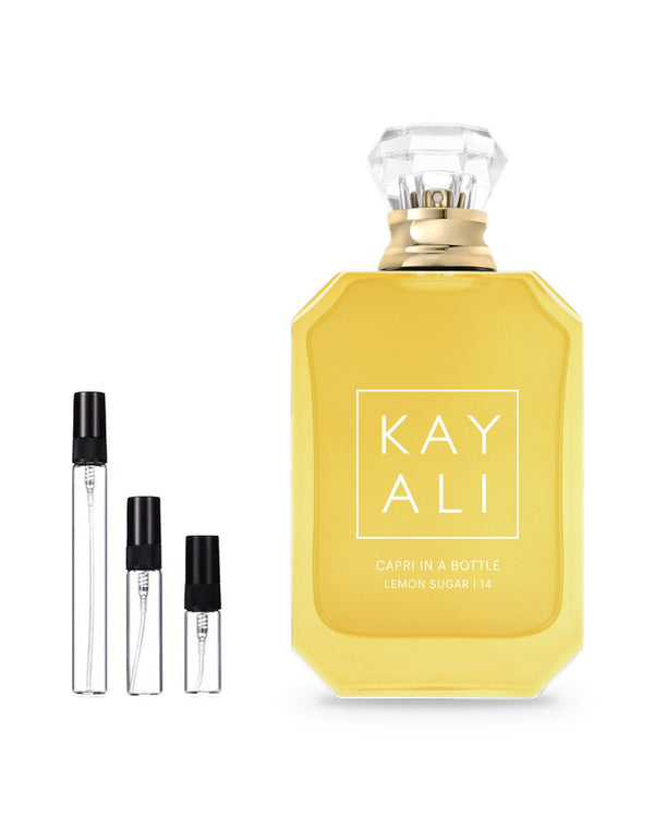 Kayali Vacay in a Bottle Capri in a Bottle Lemon Sugar 14 Probe – Abfüllung im Glaszerstäuber (2, 5 oder 10 ml)