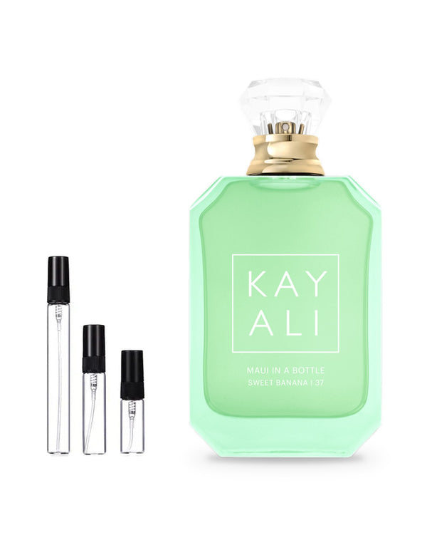 Kayali Vacay in a Bottle Maui in a Bottle Sweet Banana 37 Probe – Abfüllung im Glaszerstäuber (2, 5 oder 10 ml)