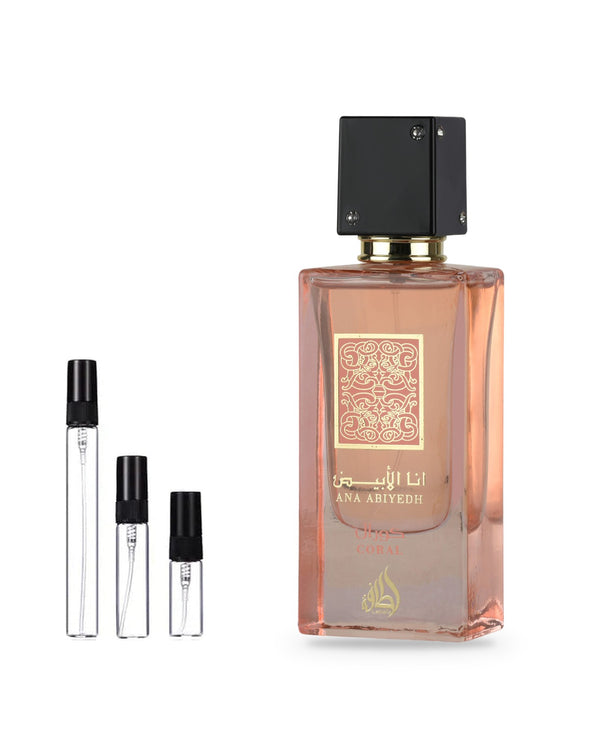 Lattafa Ana Abiyedh Coral Probe – Abfüllung im Glaszerstäuber (2, 5 oder 10 ml)
