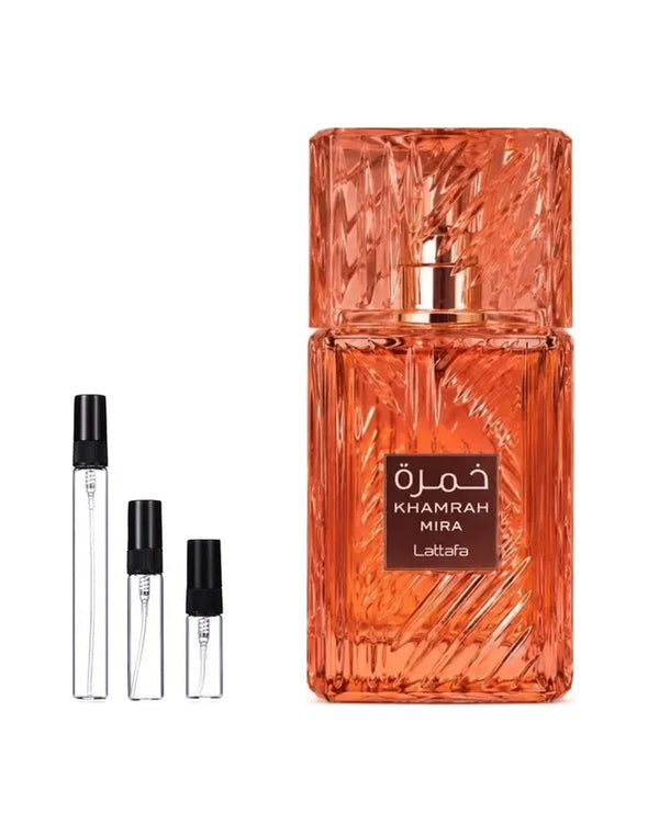 Lattafa Khamrah Mira Probe – Abfüllung im Glaszerstäuber (2, 5 oder 10 ml)