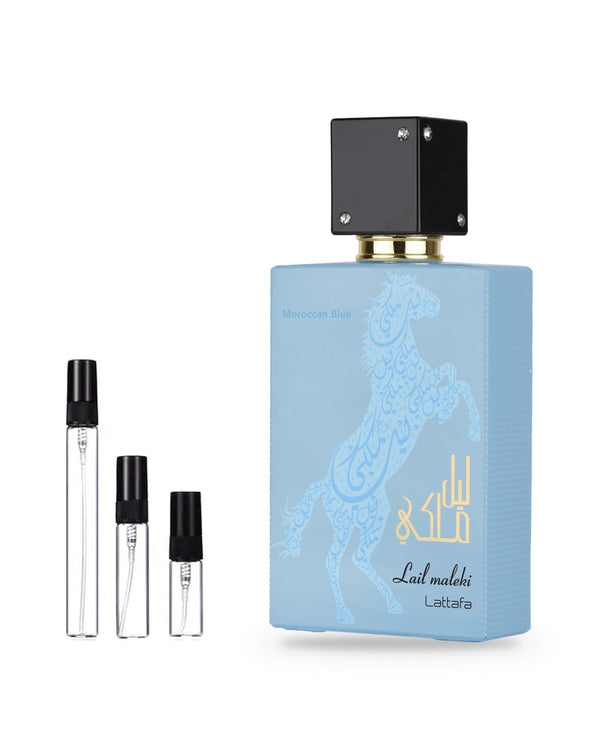 Lattafa Lail Maleki Moroccan Blue Probe – Abfüllung im Glaszerstäuber (2, 5 oder 10 ml)