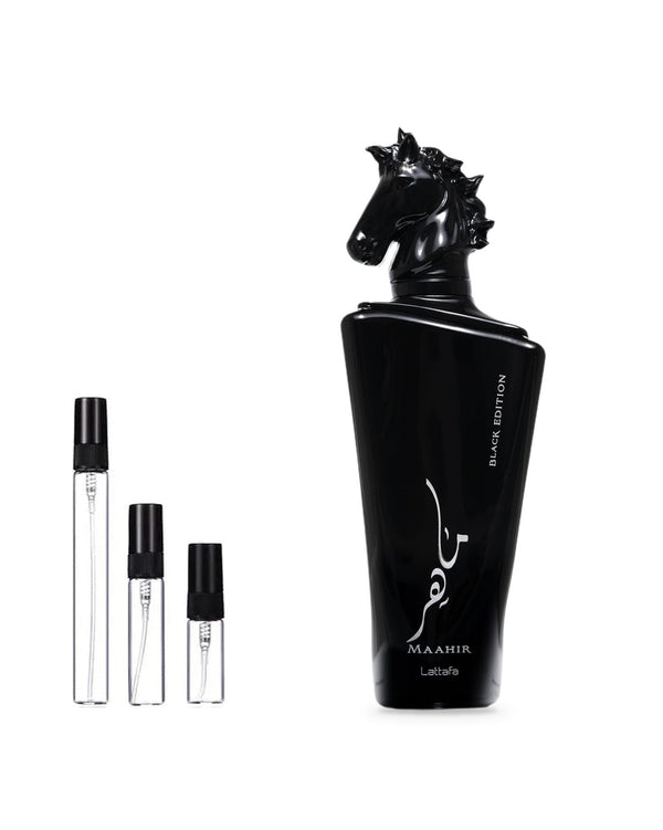 Lattafa Maahir Black Edition Probe – Abfüllung im Glaszerstäuber (2, 5 oder 10 ml)
