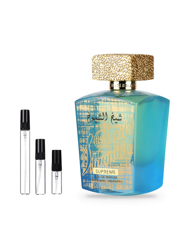 Lattafa Sheikh Al Shuyukh Supreme Probe – Abfüllung im Glaszerstäuber (2, 5 oder 10 ml)