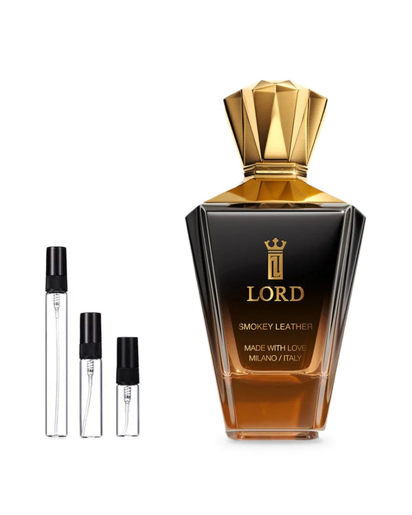 Lord Milano Smokey leather Probe – Abfüllung im Glaszerstäuber (2, 5 oder 10 ml)
