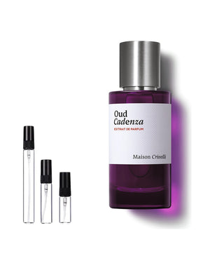 Maison Crivelli Oud Cadenza Extrait de Parfum Probe – 2, 5 oder 10 ml Abfüllung im Glaszerstäuber