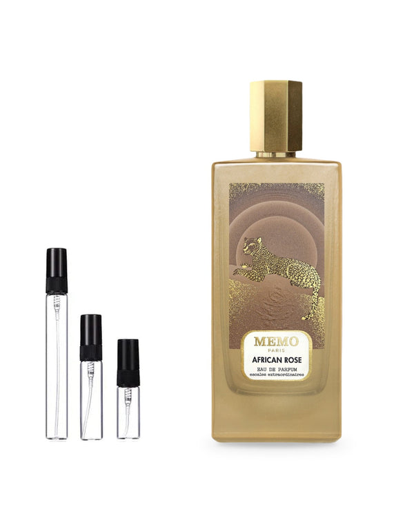 Memo African Rose Probe – Abfüllung im Glaszerstäuber (2, 5 oder 10 ml)