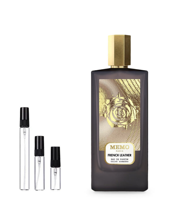Memo French Leather Probe – Abfüllung im Glaszerstäuber (2, 5 oder 10 ml)