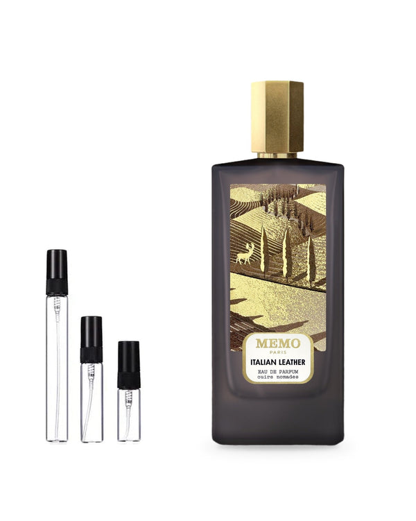 Memo Italian Leather Probe – Abfüllung im Glaszerstäuber (2, 5 oder 10 ml)