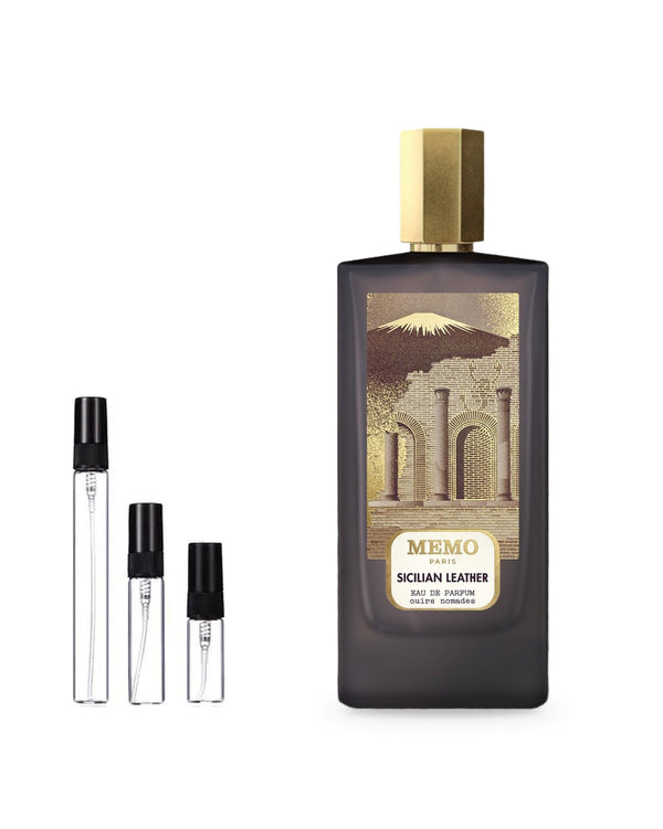 Memo Sicilian Leather Probe – Abfüllung im Glaszerstäuber (2, 5 oder 10 ml)