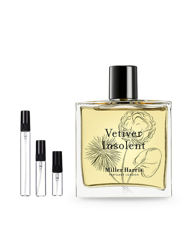 Miller Harris Vetiver Insolent Probe – Abfüllung im Glaszerstäuber (2, 5 oder 10 ml)