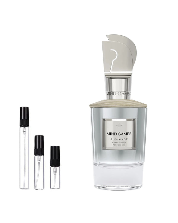 Mind Games Blockade Extrait de Parfum Probe – 2, 5 oder 10 ml Abfüllung im Glaszerstäuber