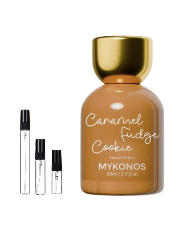 Mykonos Caramel Fudge Cookie Probe – Abfüllung im Glaszerstäuber (2, 5 oder 10 ml)