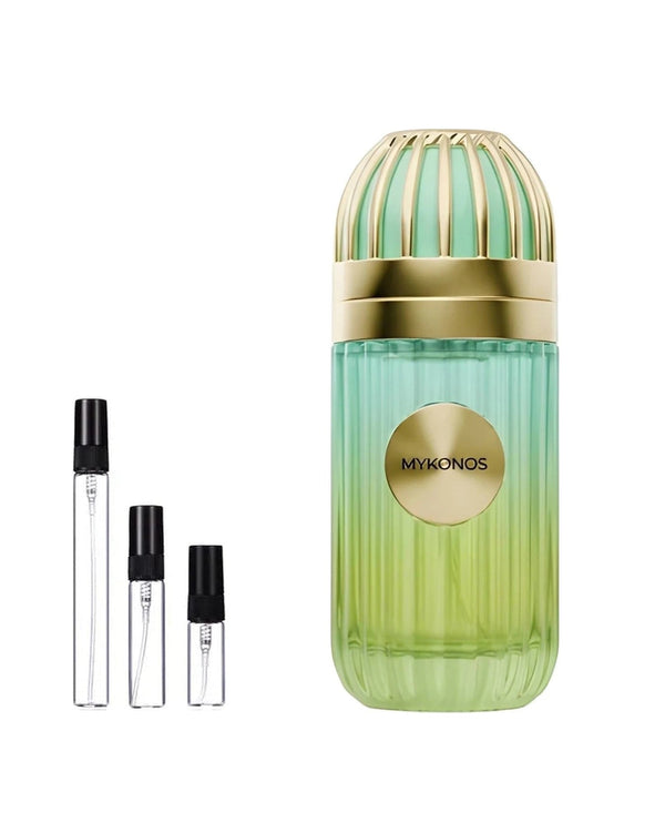Mykonos Inception Reimagined Extrait de Parfum Probe – Abfüllung im Glaszerstäuber (2, 5 oder 10 ml)