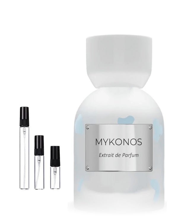 Mykonos Milk Drops Probe – Abfüllung im Glaszerstäuber (2, 5 oder 10 ml)