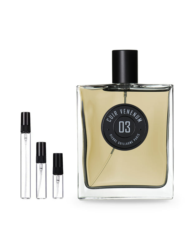 Pierre Guillaume Paris 03 Cuir Venenum Probe – Abfüllung im Glaszerstäuber (2, 5 oder 10 ml)