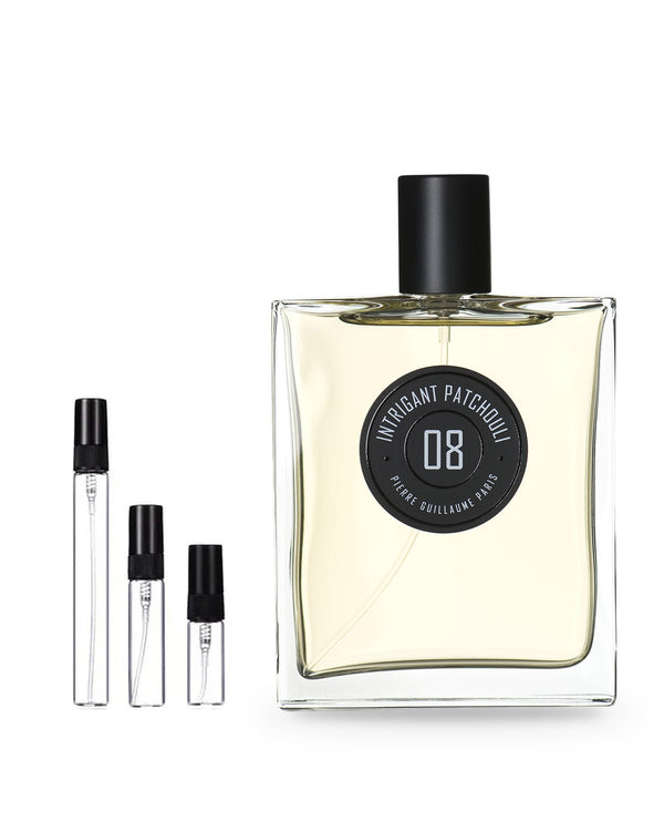 Pierre Guillaume Paris 08 Intrigant Patchouli Probe – Abfüllung im Glaszerstäuber (2, 5 oder 10 ml)