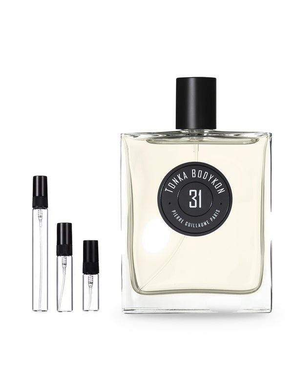 Pierre Guillaume Paris 31 Tonka Bodykon Probe – Abfüllung im Glaszerstäuber (2, 5 oder 10 ml)