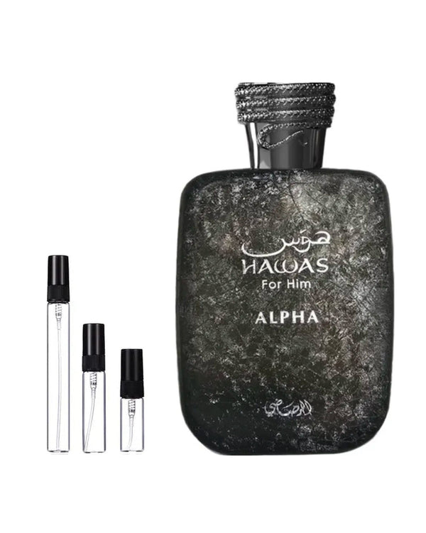 Rasasi Hawas Alpha For Him Probe – Abfüllung im Glaszerstäuber (2, 5 oder 10 ml)