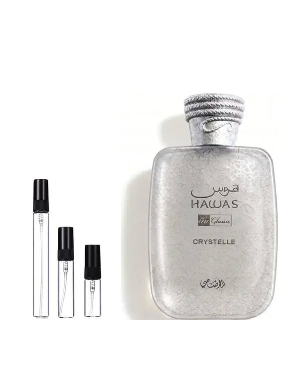 Rasasi Hawas Crystelle Probe – Abfüllung im Glaszerstäuber (2, 5 oder 10 ml)