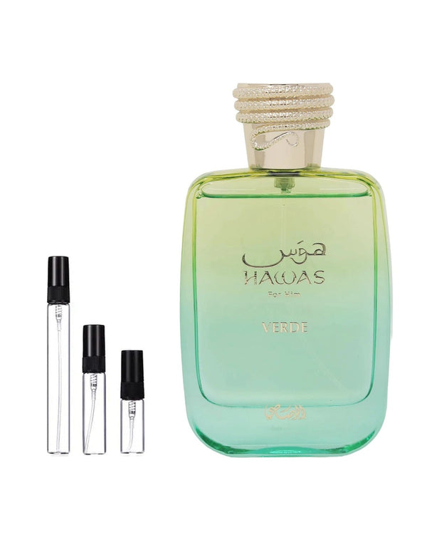 Rasasi Hawas Verde Probe – Abfüllung im Glaszerstäuber (2, 5 oder 10 ml)