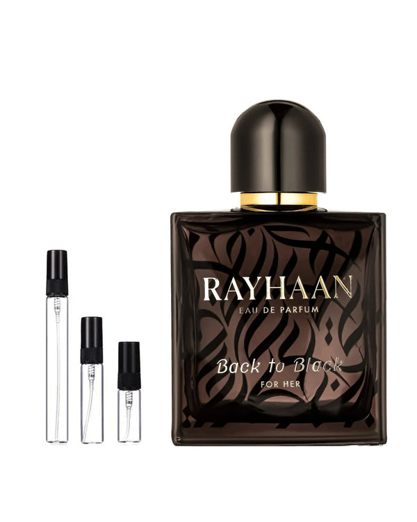 Rayhaan Back to Black Probe – Abfüllung im Glaszerstäuber (2, 5 oder 10 ml)