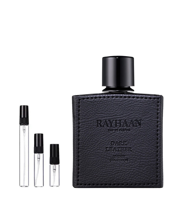 Rayhaan Dark Leather Probe – Abfüllung im Glaszerstäuber (2, 5 oder 10 ml)