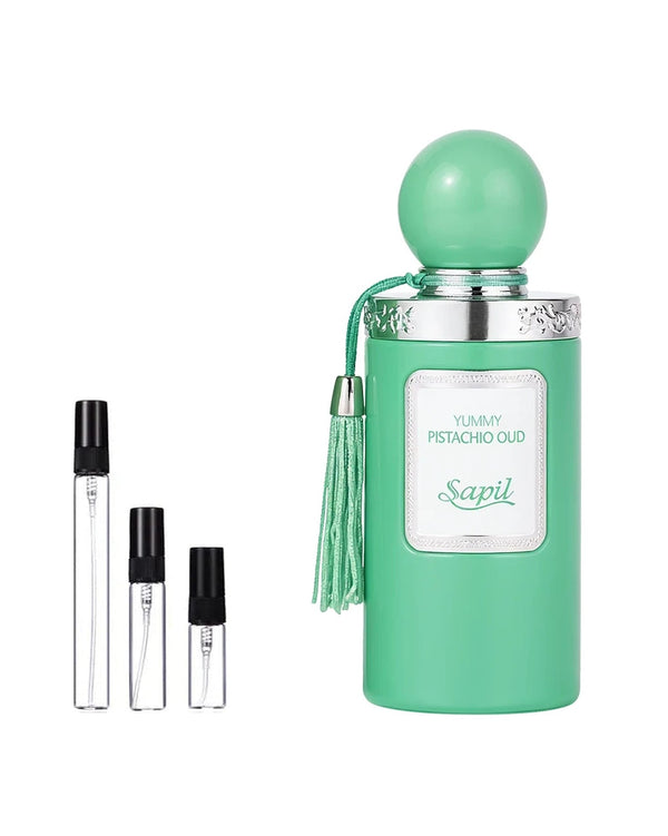 Sapil Yummy Pistachio Oud Probe – Abfüllung im Glaszerstäuber (2, 5 oder 10 ml)