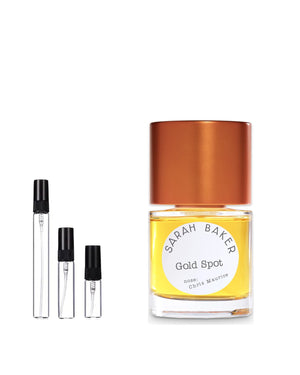 Sarah Baker Gold Spot Extrait de Parfum Probe – 2, 5 oder 10 ml Abfüllung im Glaszerstäuber