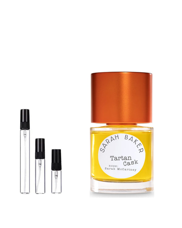 Sarah Baker Tartan Cask Extrait de Parfum Probe – 2, 5 oder 10 ml Abfüllung im Glaszerstäuber